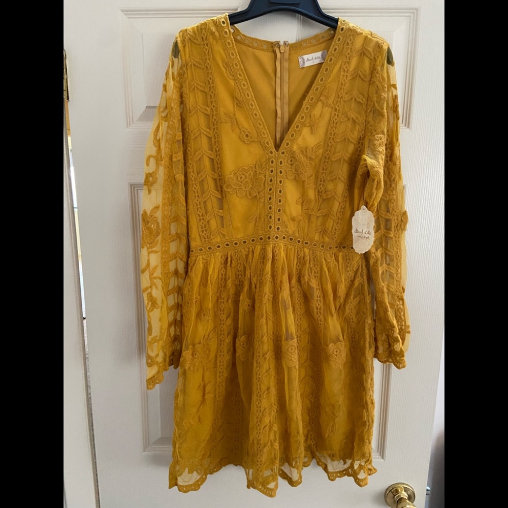 Tabatha Dress in Mustard